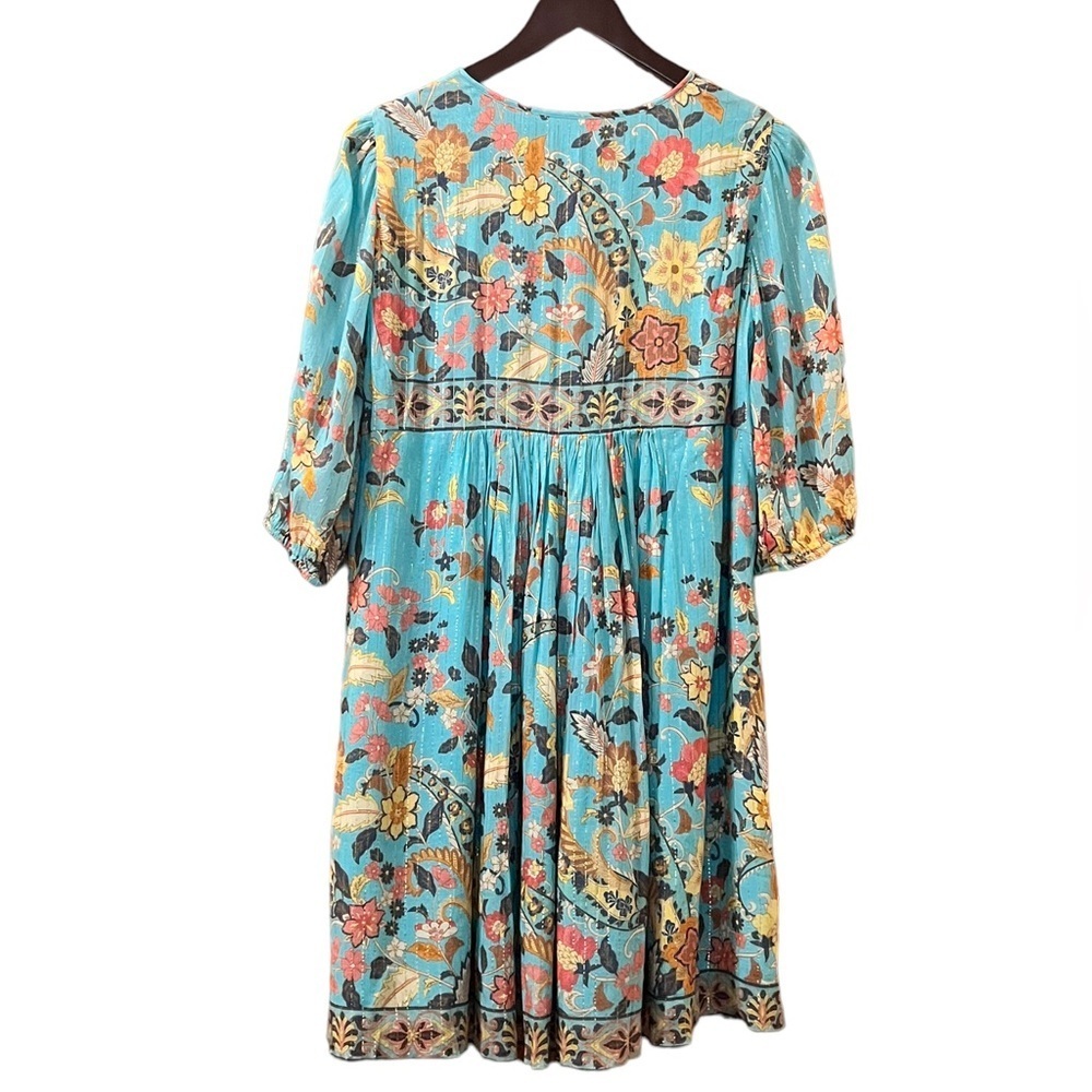 Spell Gypsy Dress Hendrix Floral Tunic‎ Boho Hippie Mini Sz M - Picture 6 of 10